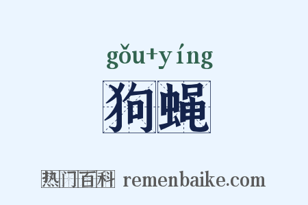 狗蝇是什么意思的图片